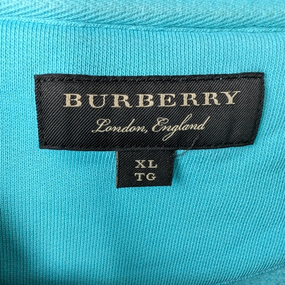 Burberry Men's Reissued Champion Sweater, Turquoise, Size XL - Picture 7 of 9